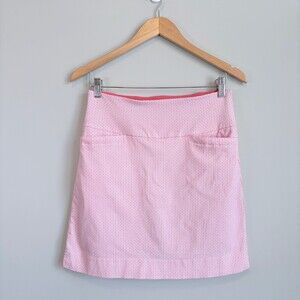 S.C. & CO. Skort Athletic Pockets Golf Tennis Prep Pickleball Coral Pink Size S